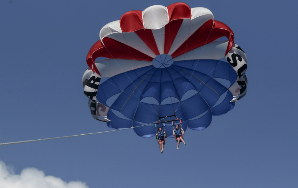 high flying parasailing tour with causeway watersports in Outer Banks Nags Head