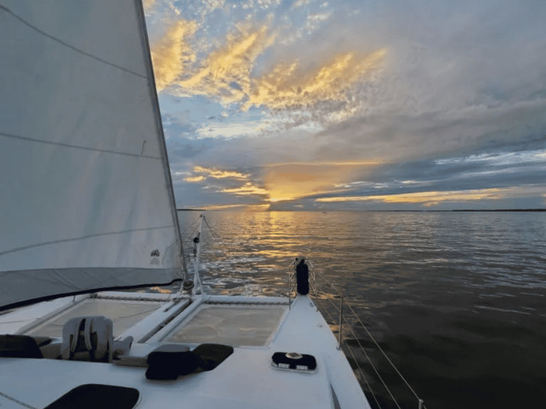 catamaran lounge area