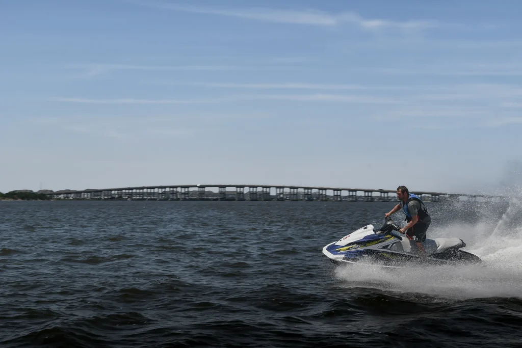 man on jet ski rental obx watesports