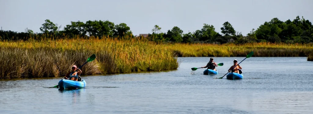 group kayaking tour outer banks
